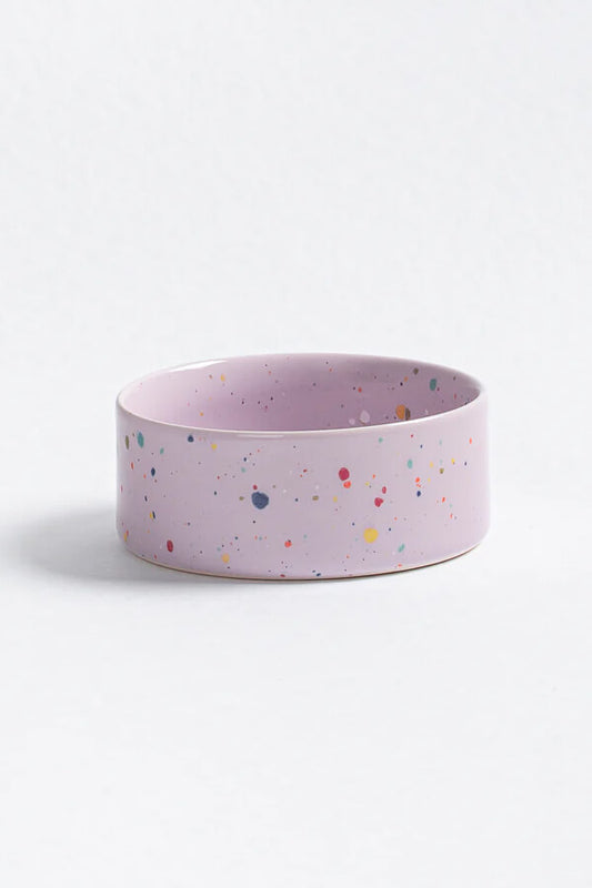lilac ceramic pet bowl - shop dog bowls by wallflower