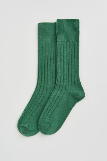 Green Merino Wool Socks for Women - Shop Luxury Gifts on Wallflower