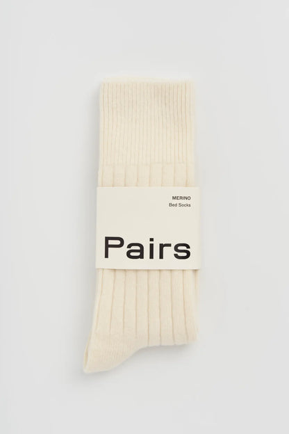 cozy cream colored merino wool socks by pairs scotland ✿ shop small gifts for women from wallflower