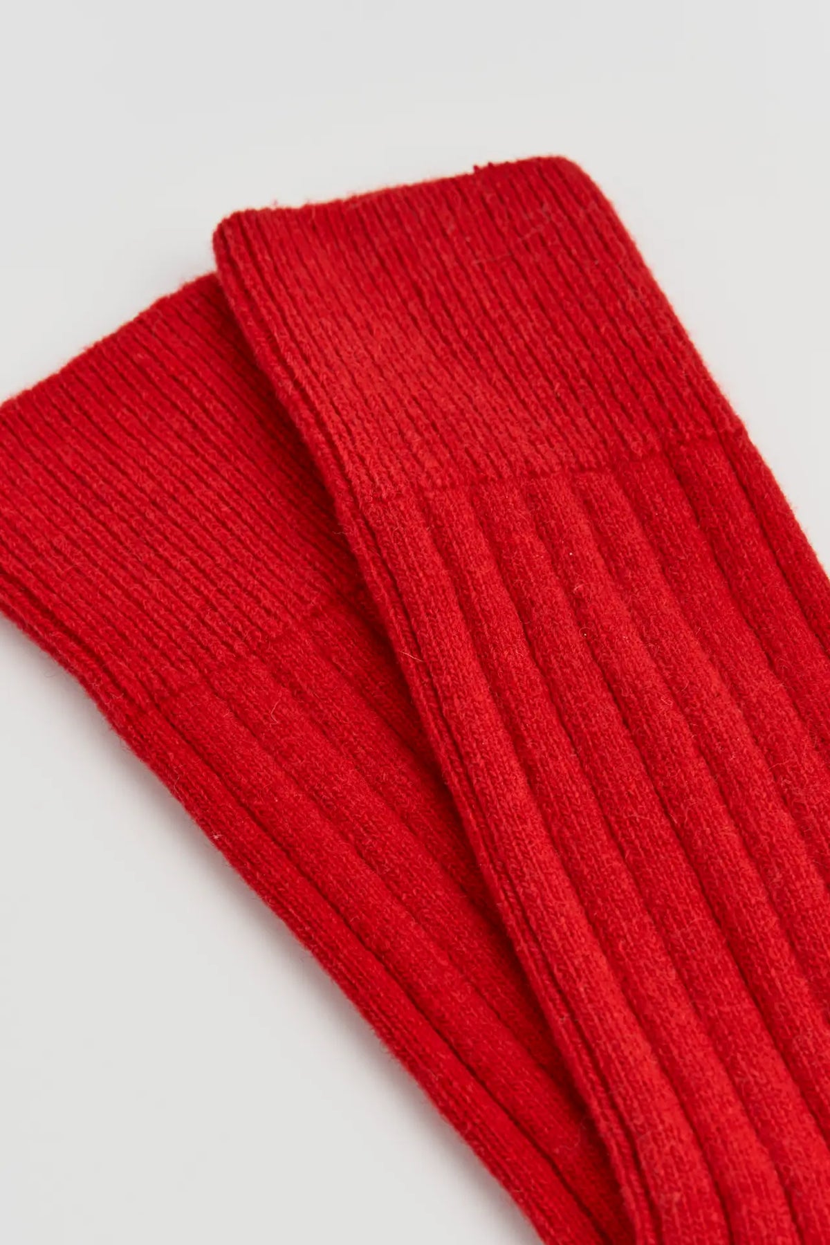 Postbox Red Merino Bed Socks