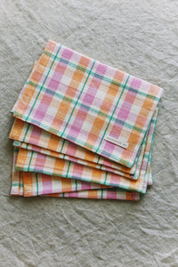 Marguerite Plaid Cocktail Napkin Set of 4