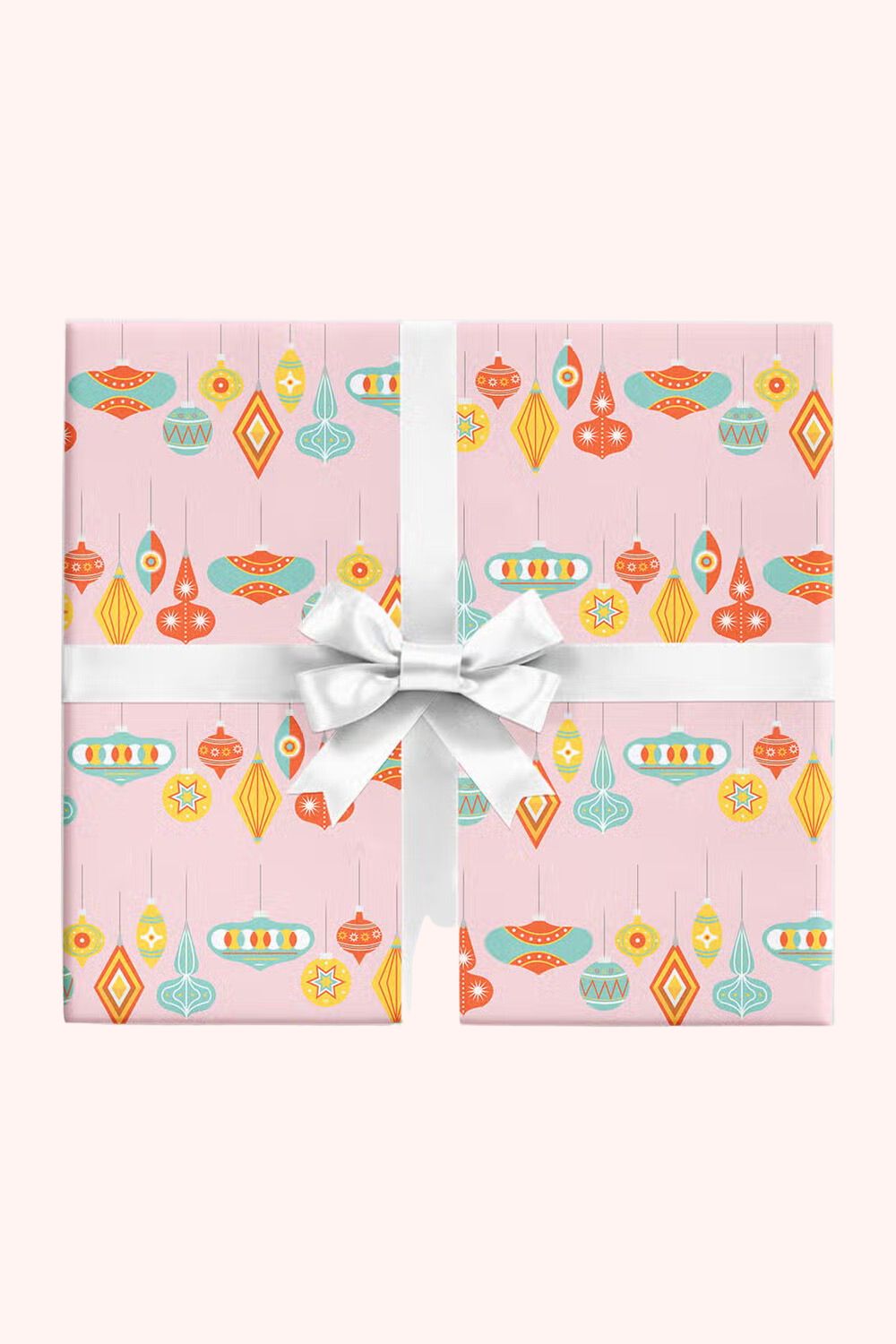 mid century modern ornaments palm springs cute wrapping paper