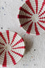 handwoven peppermint candy bowl for holiday decor