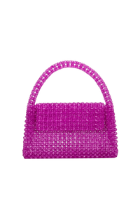 bead bag in fuchsia by melie bianco for wallflower shop