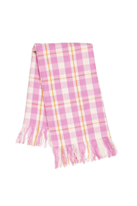 pink plaid kitchen towel by archive new york from wallflower shop