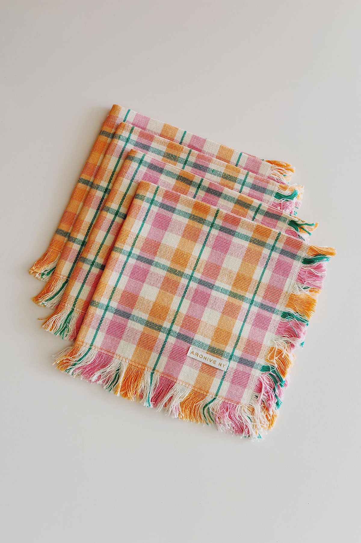 plaid cloth napkins ✿ archive new york