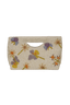dried flowers beaded clutch - wallflower