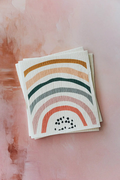 rainbow swedish dishcloth sustainable gift ideas