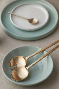 artisan gold salad servers