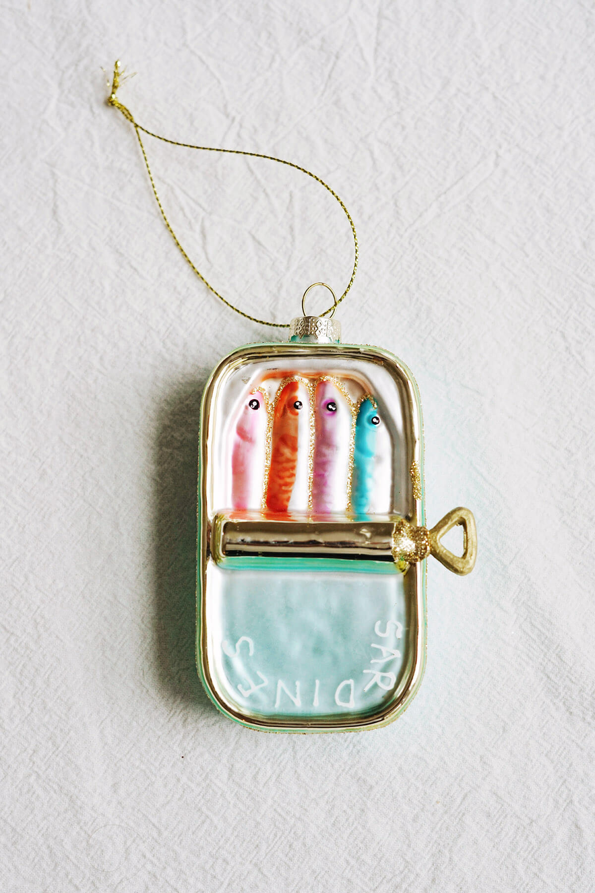 glass sardines ornament - shop  cute christmas ornaments on wallflower