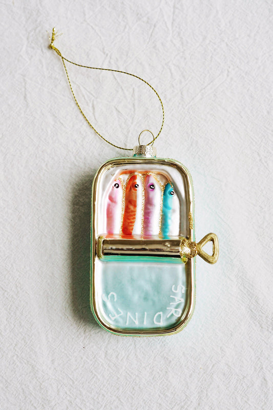 glass sardines ornament - shop  cute christmas ornaments on wallflower