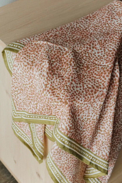 blockprint spring scarf