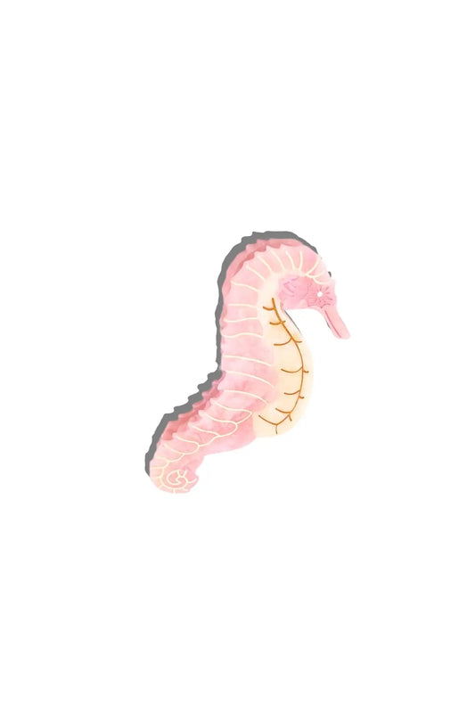 unique large pink seahorse claw clip for thick hair