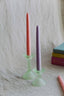 sustainable pastel taper candles from wallflower