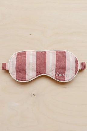 tbco Cotton sleep Mask in Red Stripe