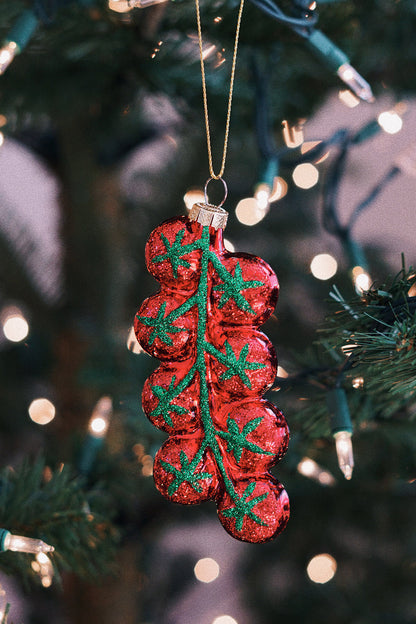 glass glitter tomato ornament shop cute ornaments on wallflower