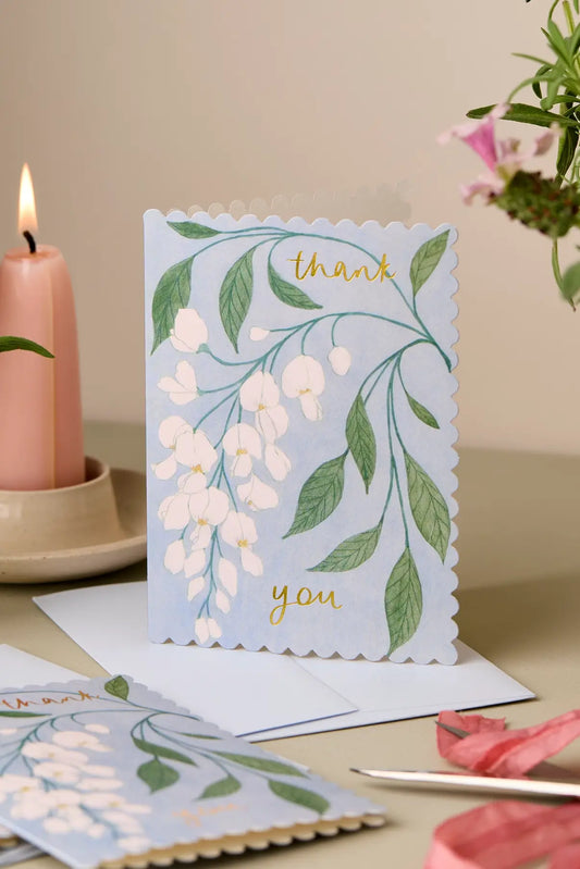 blank floral illustrated thank you card wanderlust ✿ shop thank you cards on wallflower