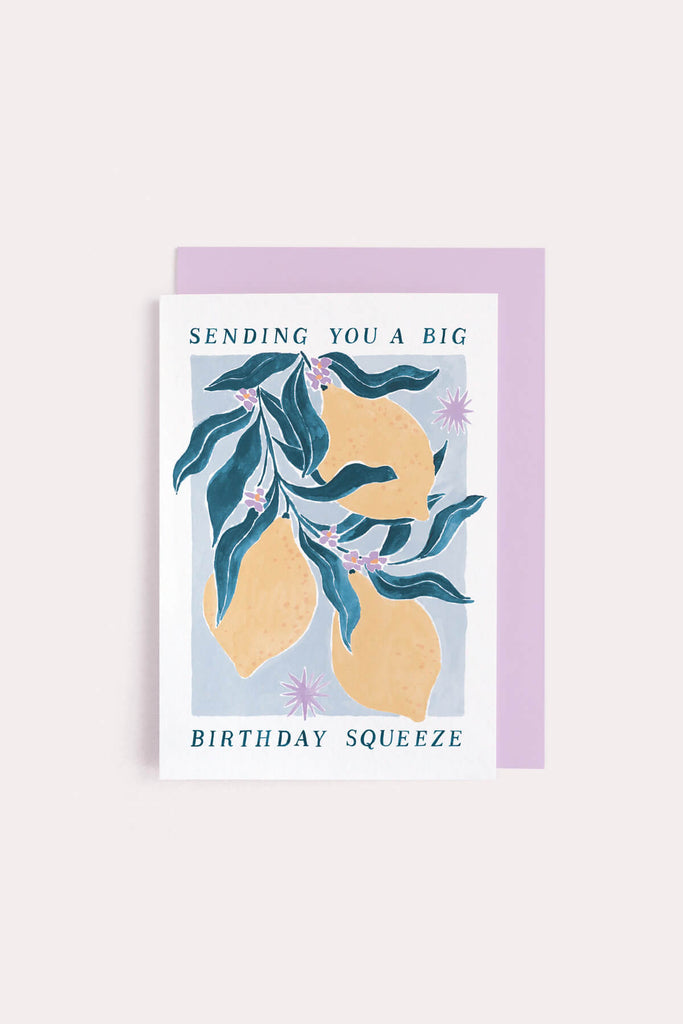 lemons birthday card ✿ shop greeting cards on wallflower