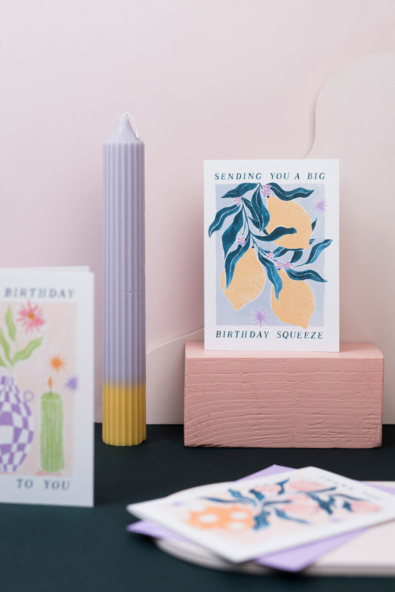 lemons birthday card ✿ shop greeting cards on wallflower
