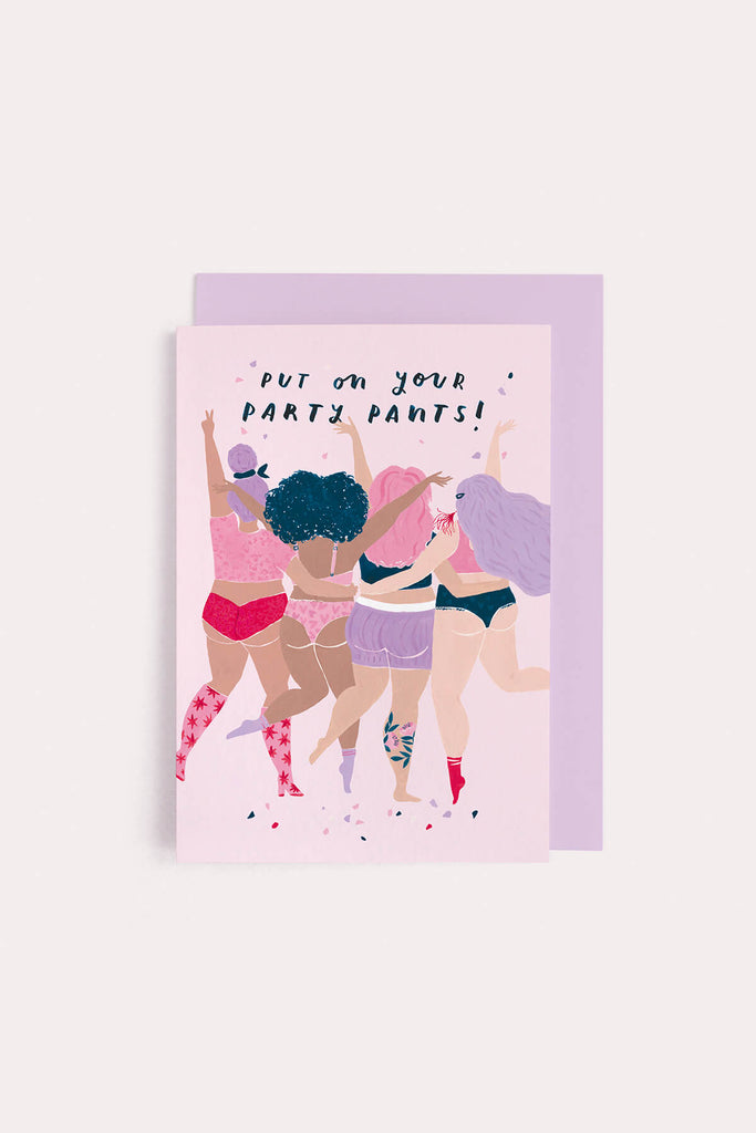 cute birthday card - party pants card