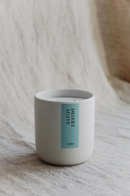 desert agave candle ✿ double wick soy candle ✿ shop wallflower