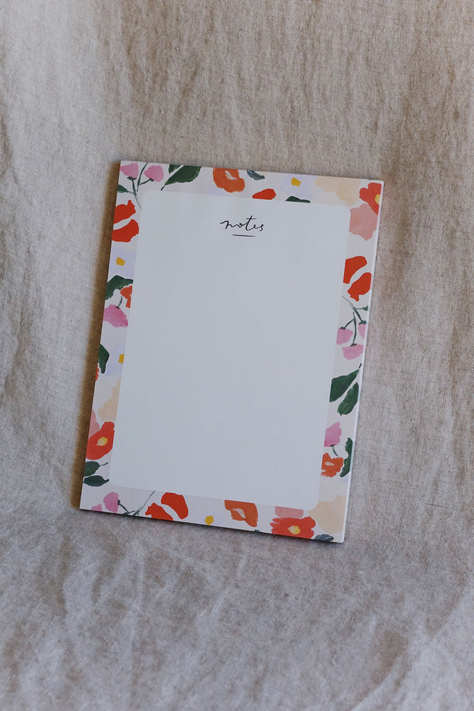 summer blooms every day notepad by our heiday ✿ shop wallflower
