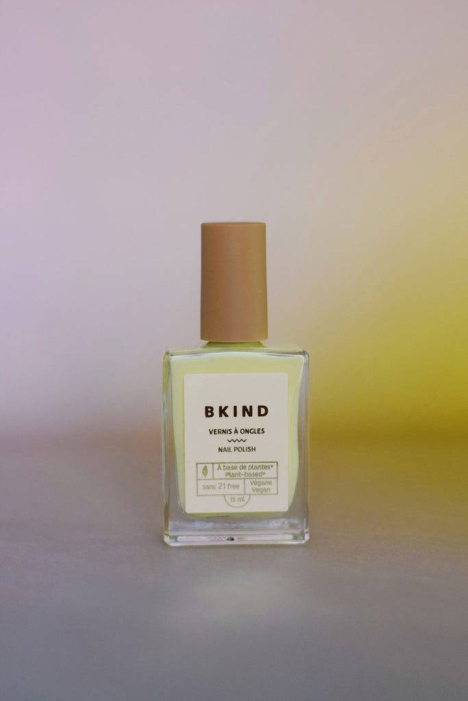 pastel yellow nail polish - bkind non toxic nail polish