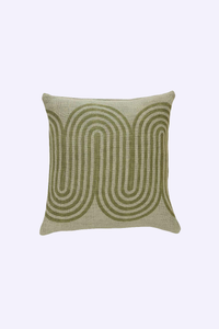 sage green boho pillow ✿ 18x18" throw pillow with insert ✿ wallflower