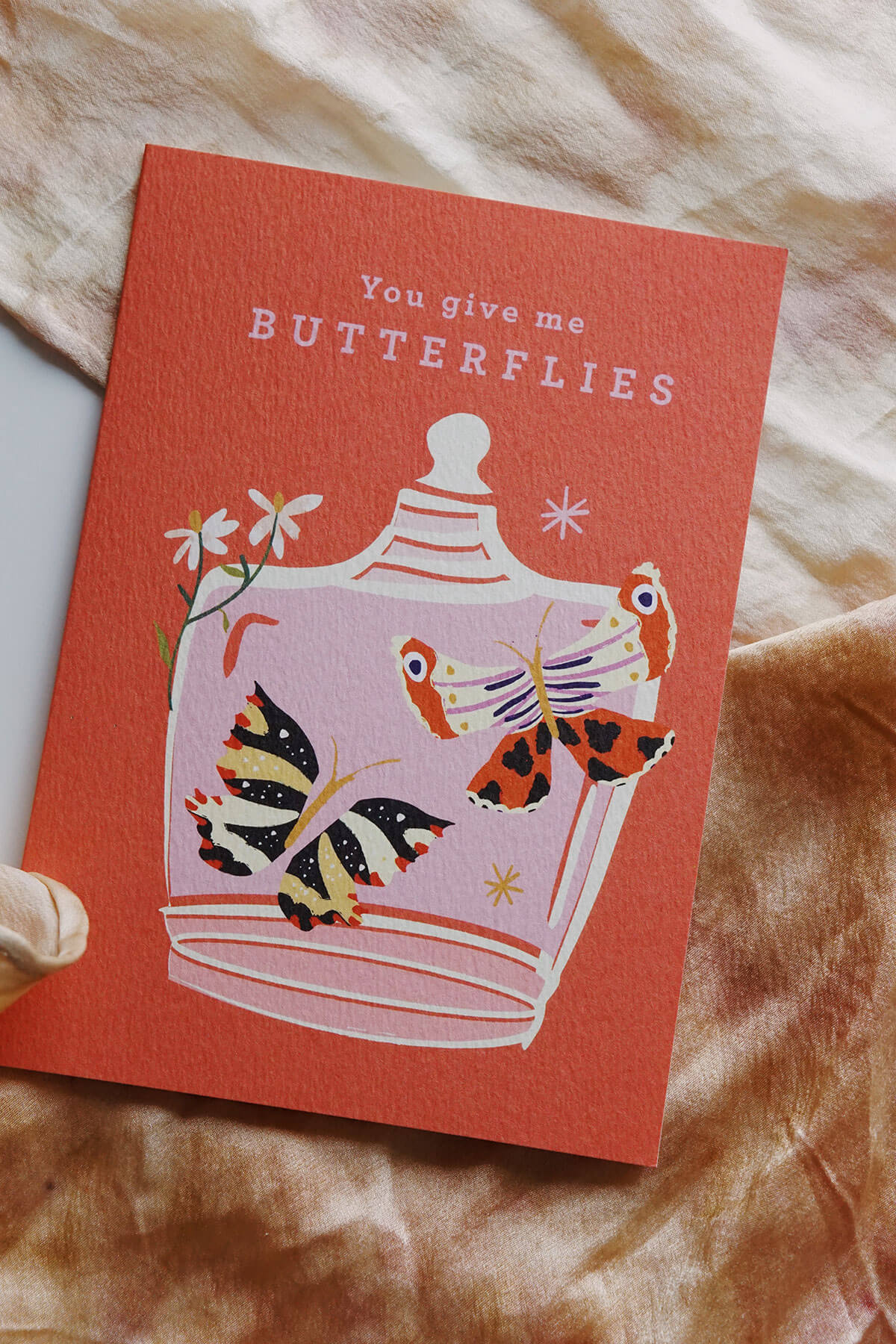 'You Give Me Butterflies' Love Card