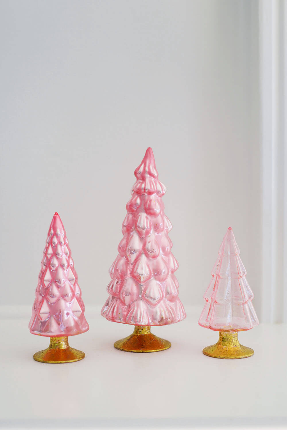 cody foster pink glass christmas trees