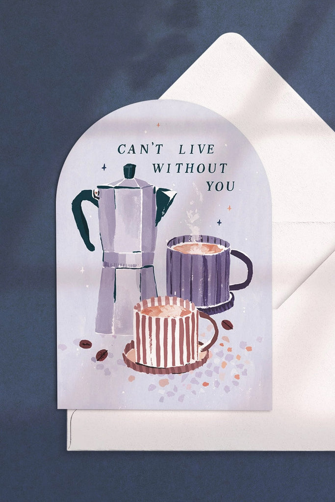 coffee anniversary love card
