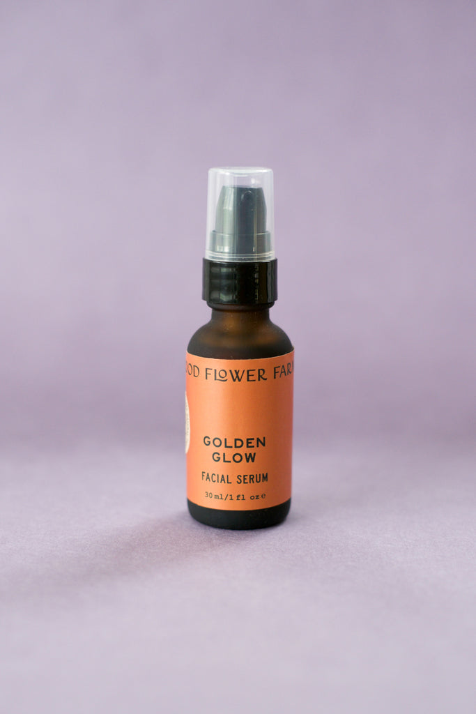 golden glow facial serum by good flower farm