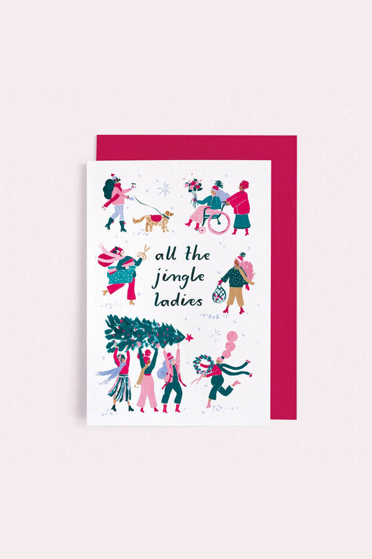 jingle ladies christmas card