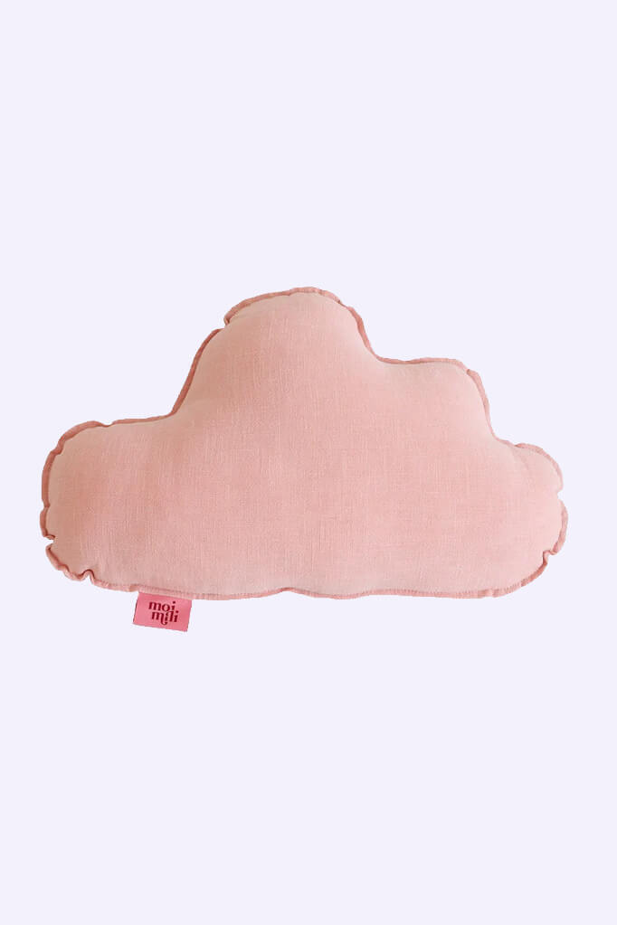 cloud shaped light pink pillow
