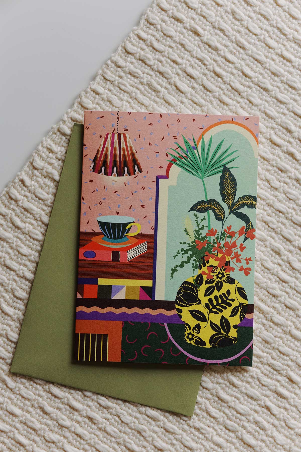 Maximalist Still Life Greeting Card