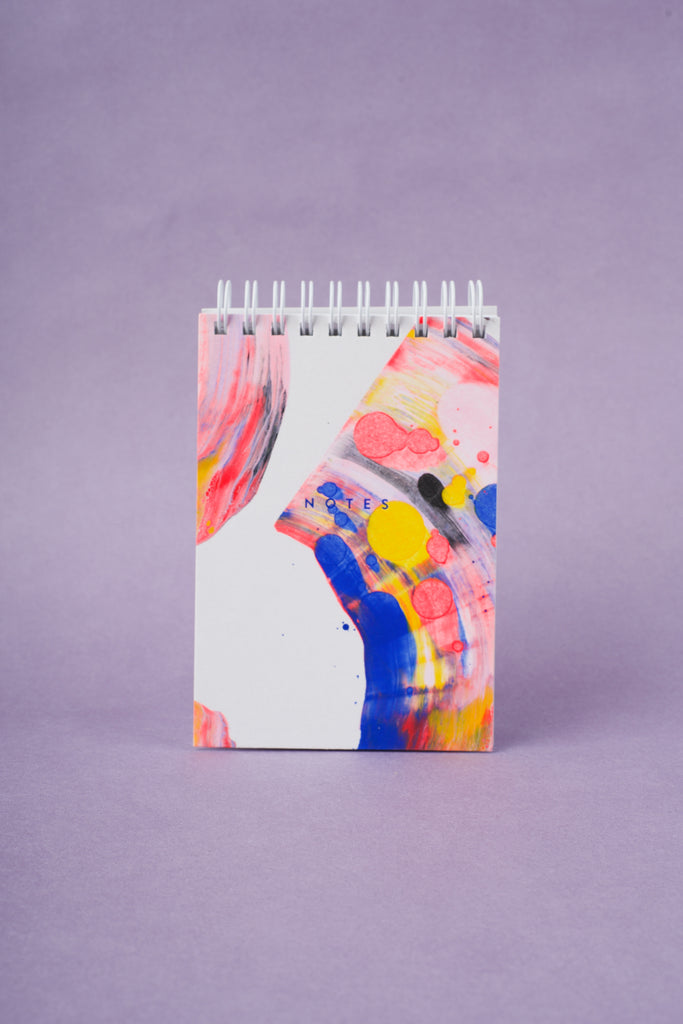 moglea rainbow notepad - handpainted mini notebook