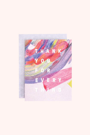 rainbow thank you card by moglea