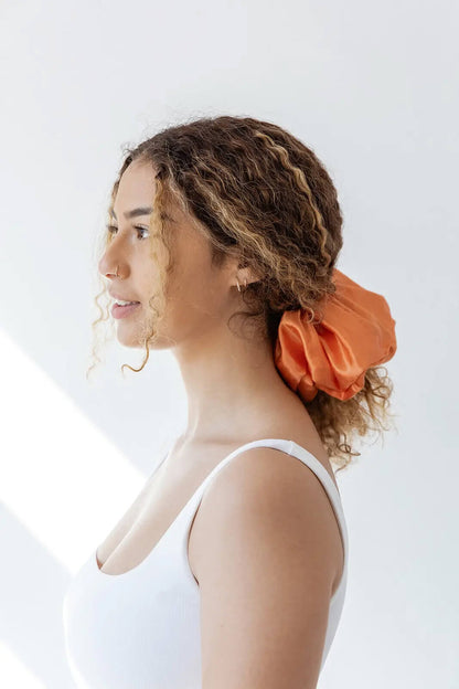 giant big orange scrunchie