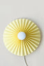 pastel yellow pleated wall lamp by shady business