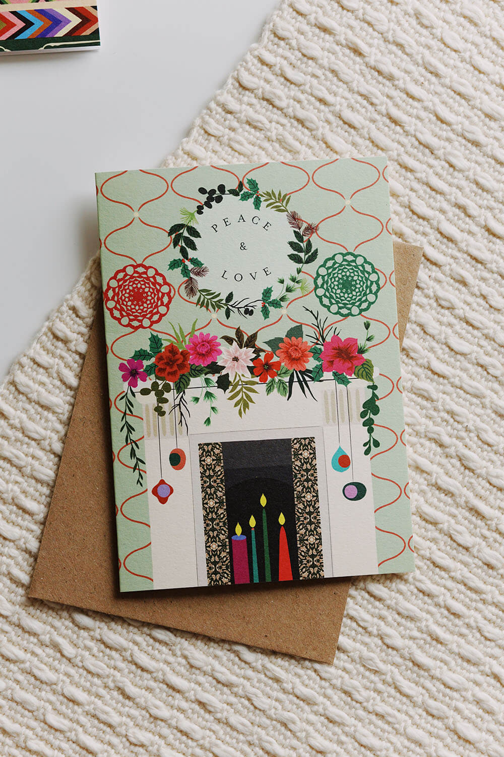 peace & love christmas card