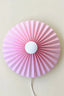 pleated pink wall lamp by shady business