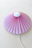 pink pleated wall lamp by shady business
