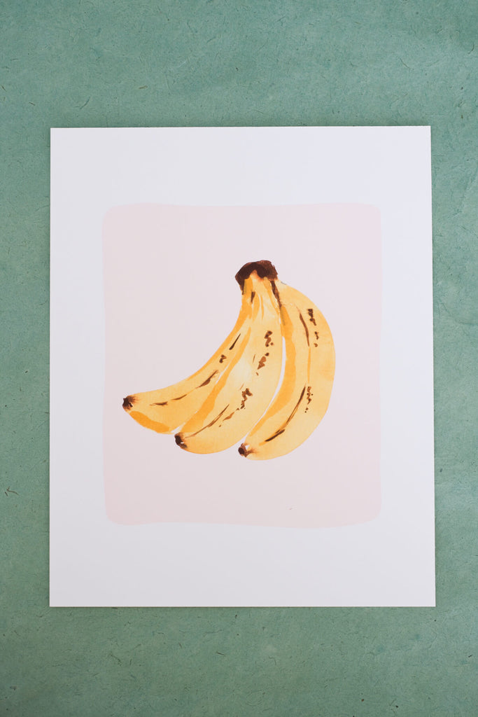 bananas art print on matte paper ✿ shop wallflower