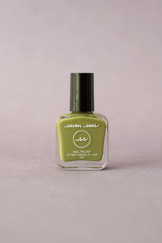 seven seas vegan green nail polish
