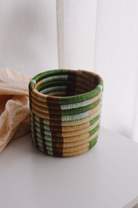 small handwoven planter by kazi