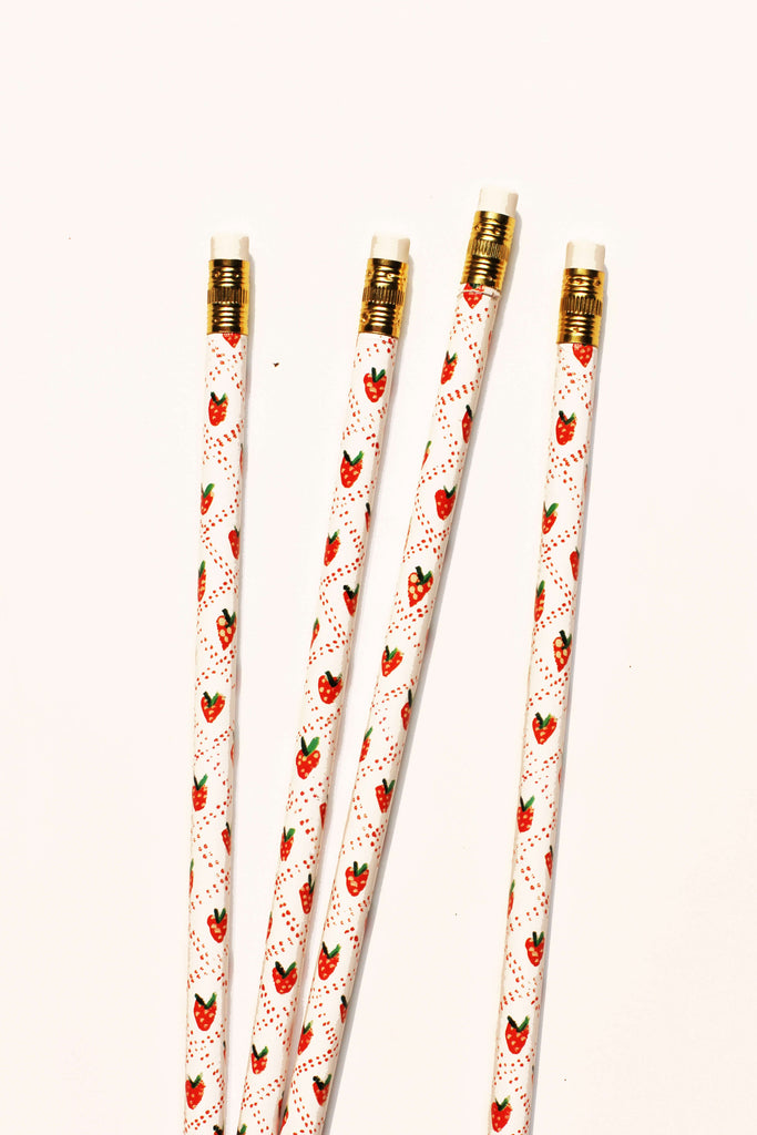 strawberry lattice pencils