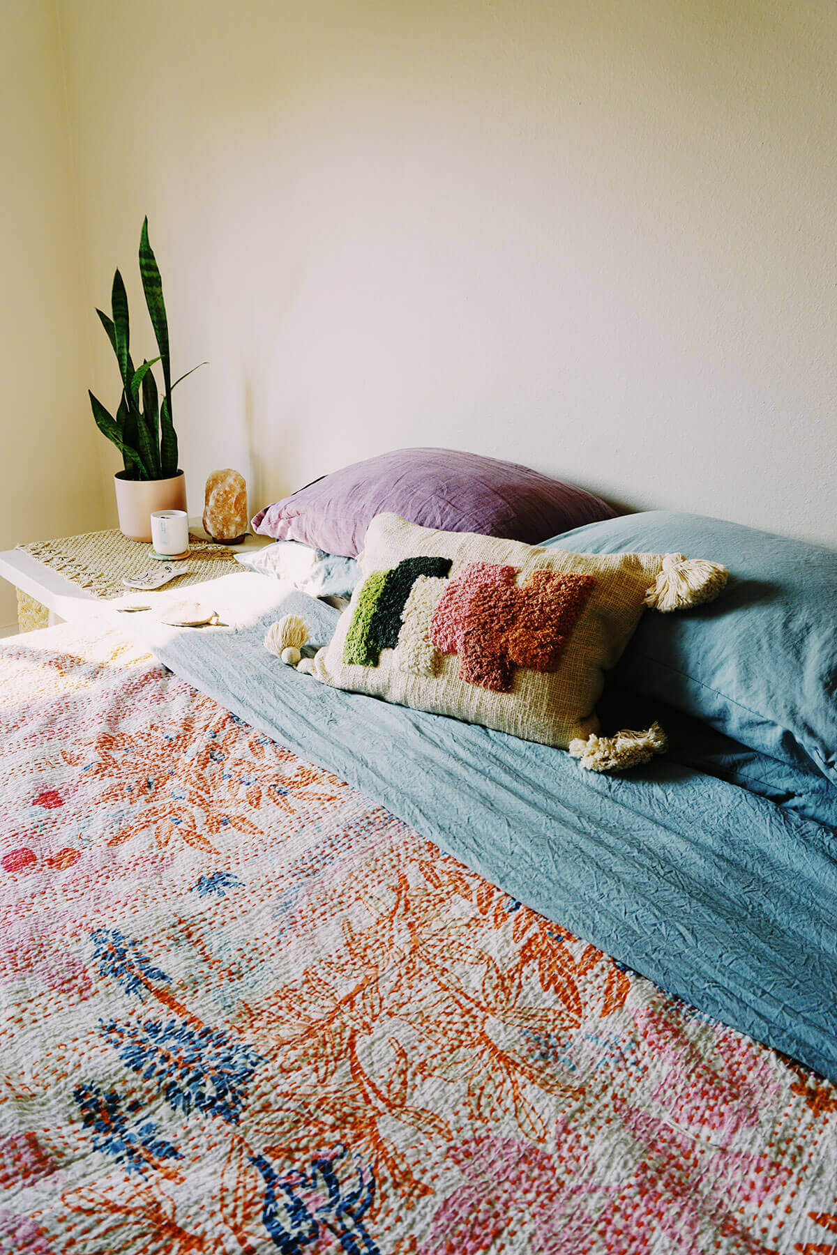 colorblock tufted throw pIllow cover ✿ shop wallflower