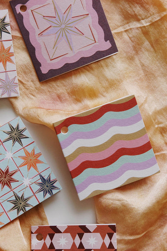 type and story holiday pastel gift tags