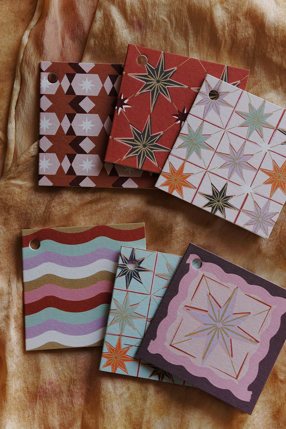 type and story holiday pastel gift tags