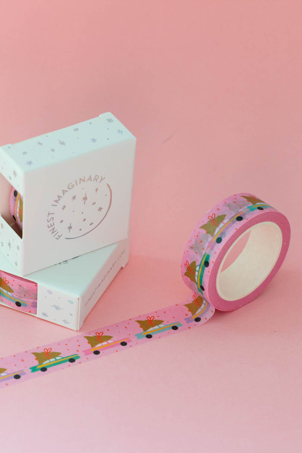 vintage christmas car washi tape